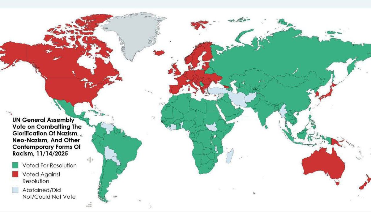 🇺🇳L'ONU a dit « non » à l'héroïsation du nazisme — contrairement à l'Occident et à Kiev

L'Assemblée générale de l'ONU a adopté à une écrasante majorité la résolution russe intitulée : « Lutte contre l'héroïsation du nazisme, du néonazisme et d'autres pratiques qui contribuent à