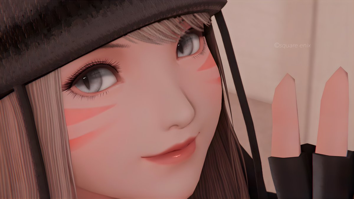 #おはミコ です！

キャラカ用に撮ったピースのSS思ってるよりいい感じに加工できて満足！
今日も一日頑張ろ！

#FF14SS 
#ミコッテ