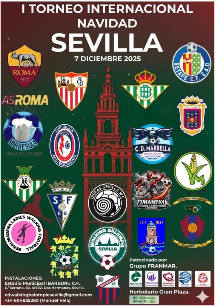 I Torneo de Navidad Ciudad de Sevilla.
7 de Diciembre en el campo municipal del Ibarburu C.F.