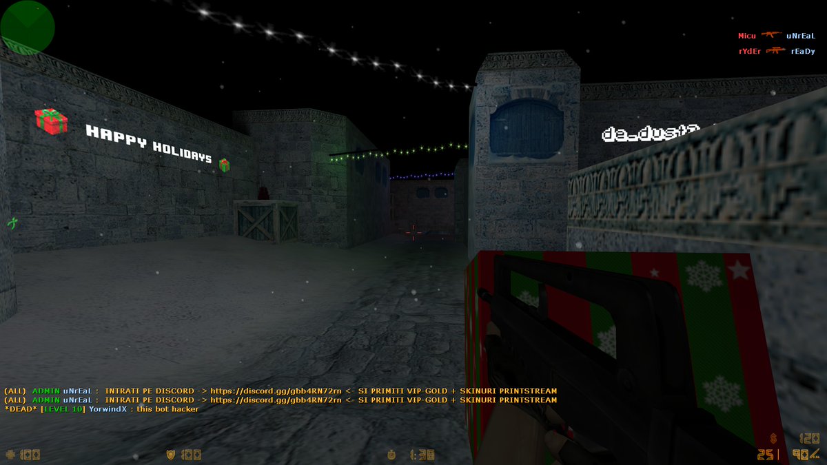 PhonoiGame's tweet image. Found a nostalgic Counter Strike 1.6 X-mass server