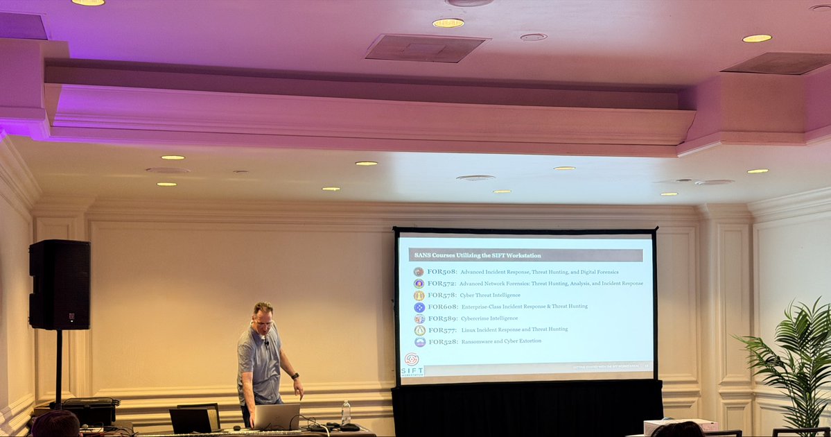 HeatherMahalik's tweet image. The DFIRCON community day has been amazing and I learned so much. Being the student for a change is the best. @robtlee @mikepilkington @sansforensics