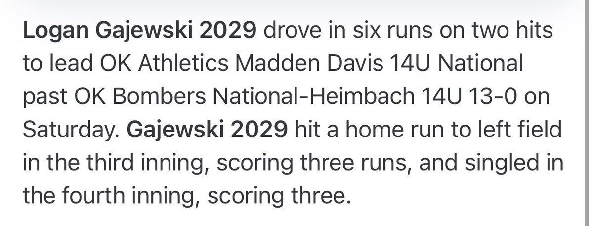 Logan Gajewski 2029 tweet media