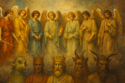 Angels, Elohim, and the Shadowed Names: A Comparative Study #Angelology #Demonology #Elohim #HebrewMythology #MoncureDanielConway #TheophoricNames …flective-online-teaching.blogspot.com/2025/10/angels…