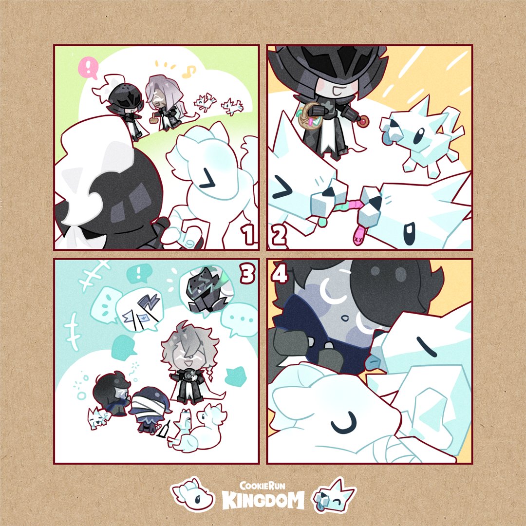 Solidarity is magic! 🐾
Would you make friends with the knights? 🐕

#CookieRun #CookieRunKingdom #KalaNamakKnights