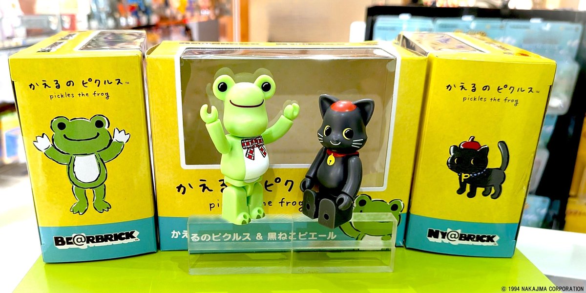 Today's SOLAMACHI】 「BE@RBRICK かえるのピクルス ＆ NY@BRICK 黒