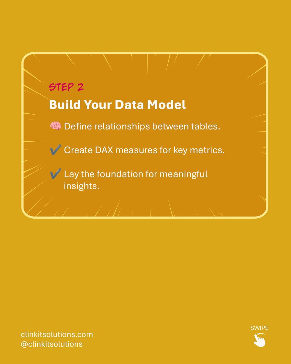 ClinkITph's tweet image. Turning raw data into powerful insights is easier than you think! 💡 Follow our simple steps for building your first Power BI Dashboard: Connect ➡️ Model ➡️ Design.

Build smarter dashboards that drive real impact. Clink with Us! 

#PowerBI #ClinkITSolutions #DataVisualizations