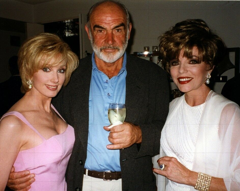 StevenJosephR's tweet image. Morgan Fairchild with Sean Connery and Joan Collins!
