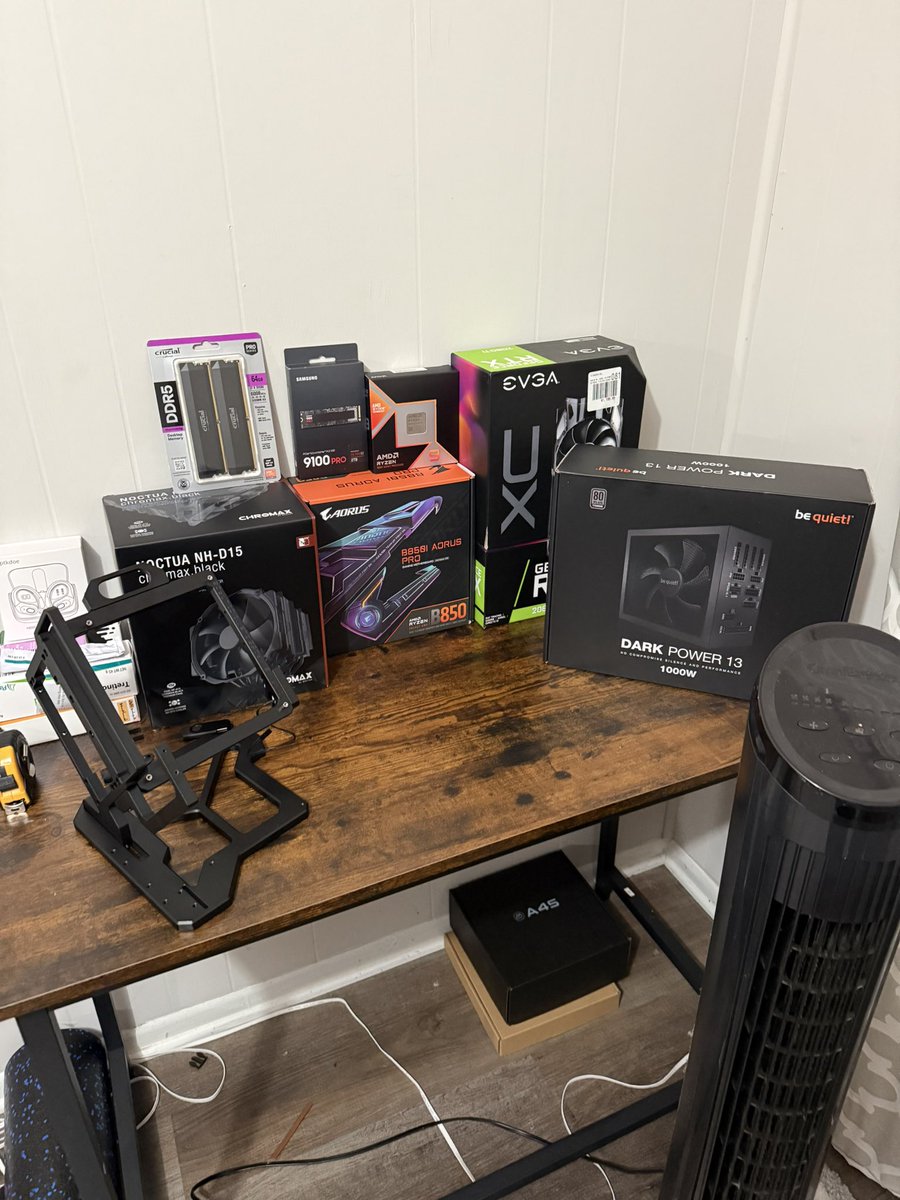All parts acquired (2080 ti box only there to complete the look)