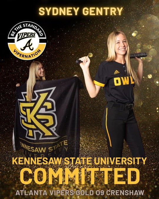 GaImpact16UPrmr's tweet image. HOOTY HOO!! Syd’s gonna be an Owl!! Congratulations to Sydney Gentry on her commitment to Kennesaw State University Softball!! We all know great things are coming your way at the next level, Syd. We’re so proud of you! Way to go 25!!! #represent #BeTheStandard @SydneyGentry09