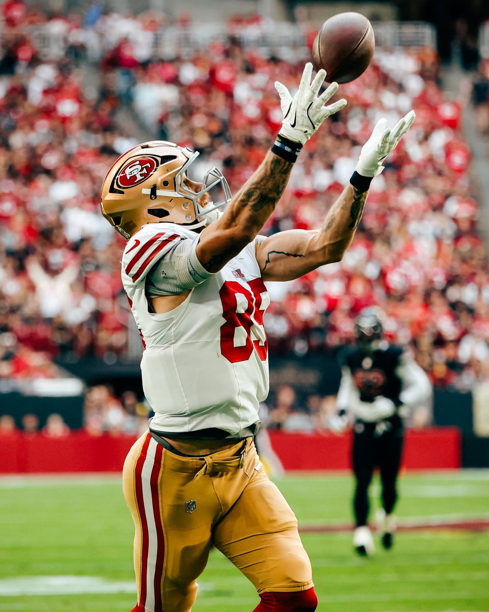 #49ers TE George Kittle now has 50 Career NFL Touchdowns!!

He’s the third player in Niners history with 500 receptions and 50 TDs !!! 

We love you <a href="/gkittle46/">George Kittle</a>