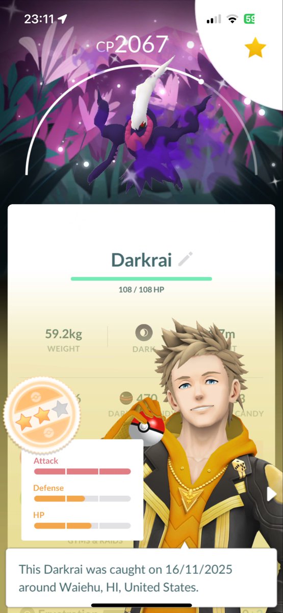 Thanks! Taylorfish and <a href="/LanceBaraoidan/">LanceB5973- TL50X4</a> for the shiny shadow Darkrai with the background! Been trying for ages for one! 🥳🥳🥳✨✨✨