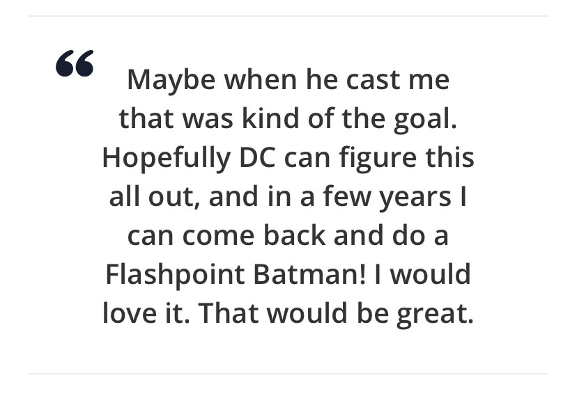 ResSnyderVerse's tweet image. Jeffrey Dean Morgan @JDMorgan 

&quot;You would be an awesome Batman&apos; - Zack Snyder

#RestoreTheSnyderVerse ⚒️🌌 
The time is Now