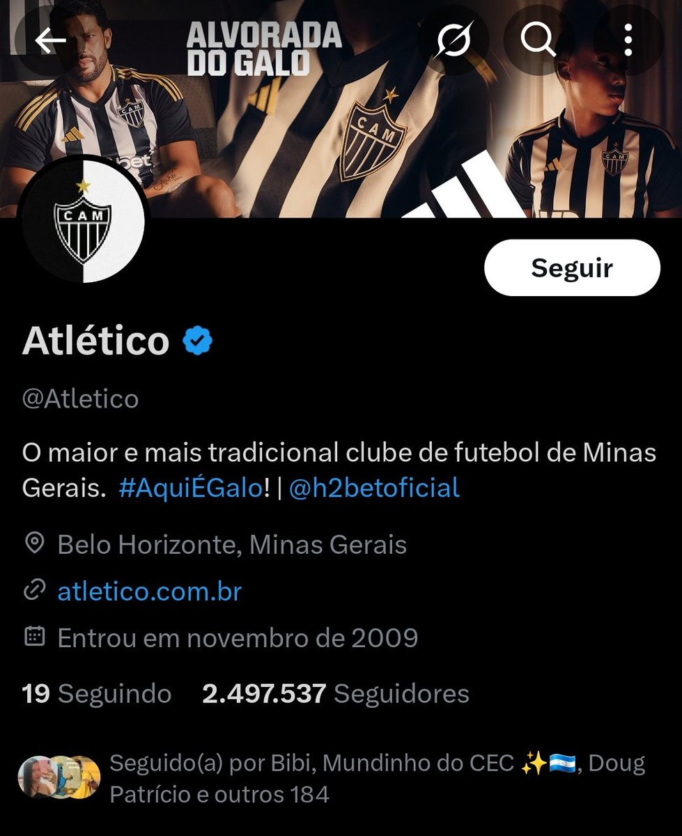 O Cruzeiro ultrapassou o Atlético em seguidores no Twitter