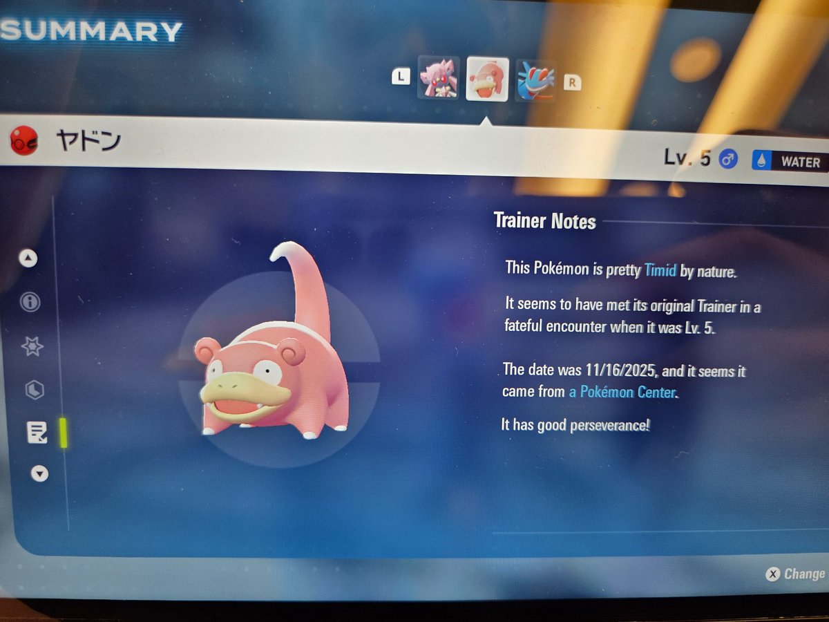 bgullifer's tweet photo. Got my slowpoke from the opening of the Kagawa Pokemon Center! So cool to have my favorite boy in a cherish ball! Him and my shiny slowpoke Plum will get along nicely https://t.co/L43smE02I6