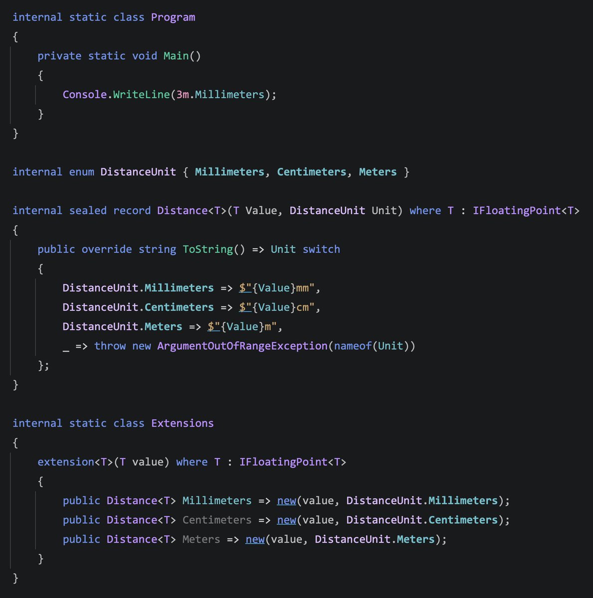 onix_labs's tweet image. C# 14 may make patterns like this possible, but for now my feeling is that possibility alone isn’t a good enough reason to use them.

What do you think?

#csharpprogramming #csharpdevelopers #dotnet
