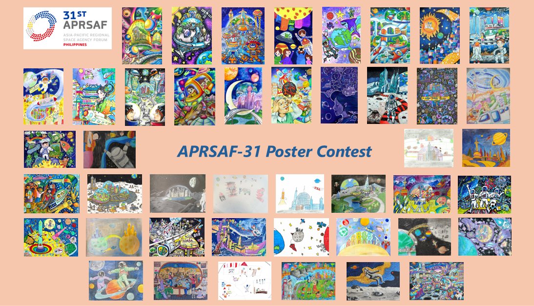 spaceedu_info's tweet image. Today is the last day to vote!🗳️
Everyone is welcome to vote for the creative posters by children in the #APRSAF31 Poster Contest!
The poster with the most votes will win the Online Award 🏆
Deadline: 5pm, Nov 17 (JST)
aprsaf.org/annual_meeting…