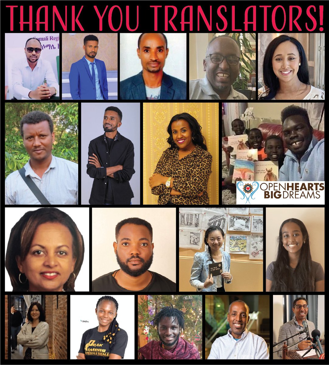 OHBD is deeply grateful for our translation team members who make our books both mirrors and windows to kids around the globe. Are you passionate about bring books to kids in more languages and have children’s book translation skills? Please reach out! openheartsbigdreams.org/about-us/trans…
