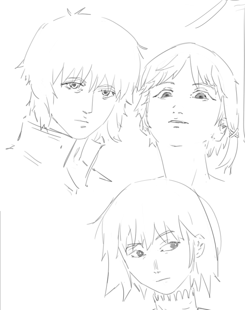 artoriuus47's tweet image. 3 crazy short haired people #ZATO #ghostintheshell #lain