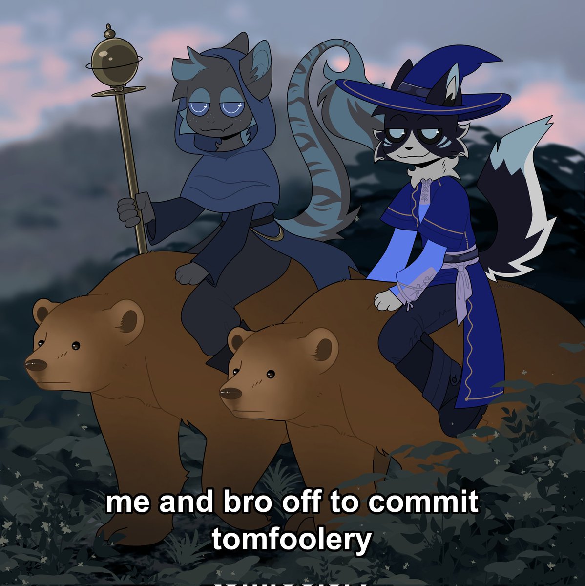 Me and who oh I know me and <a href="/JerahmeelWomf/">Jerahmeel (womf) 🐺</a> !!
Art by the pawsome <a href="/JellyGraphed/">Cartoon Dog Extraordinaire</a>