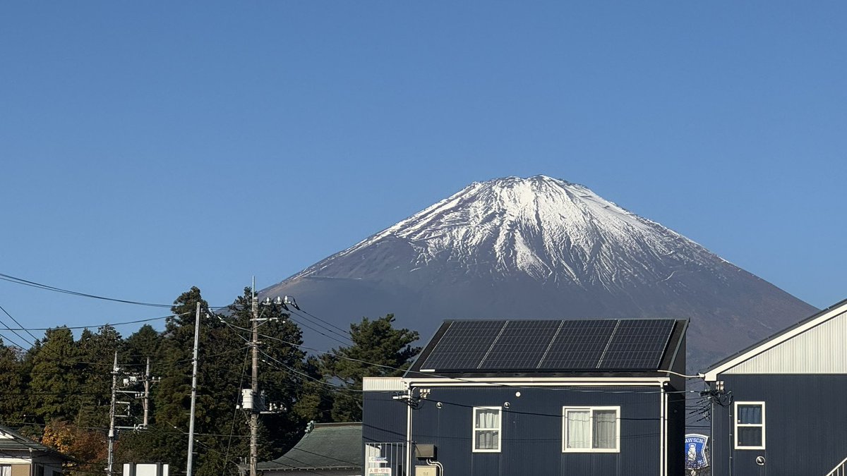 おはようございます！富士山🗻！