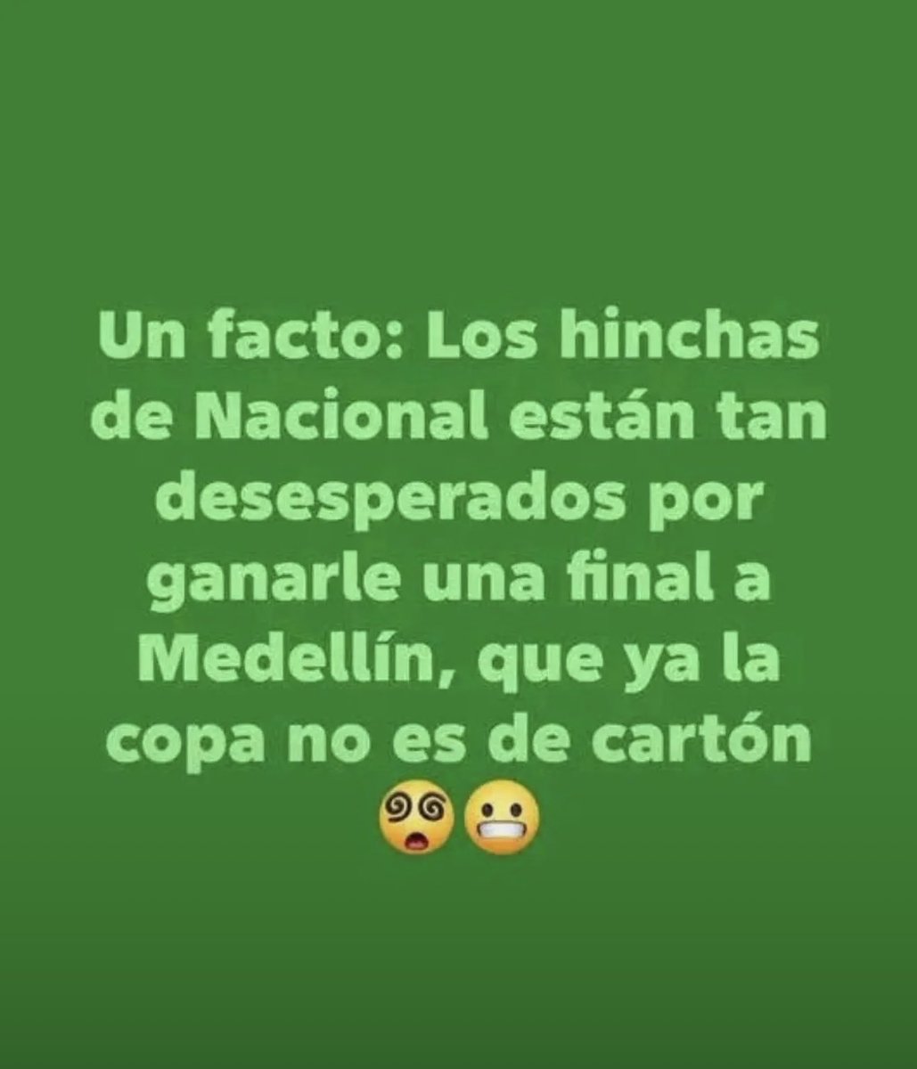 Atlético Nacional ha ganado 7/7 finales en Copa. La ganó en 2023 y 2024 ante Millonarios y América con las mejores salidas de la historia del fútbol colombiano. Graciosas estas imágenes porque si un equipo e hinchada le han dado a la Copa la importancia que merece es la del verde