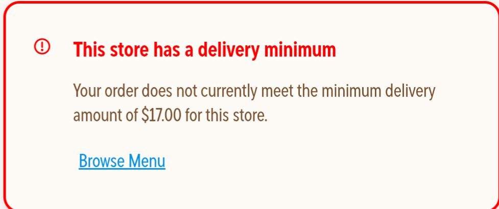 So, <a href="/dominos/">Domino's Pizza</a> gave me a free medium pizza. But it was delivery only. So I set up my delivery. But my neighborhood store has a minimum for delivery. So, I have to spend $17 to get my "free" pizza. Make it make sense.