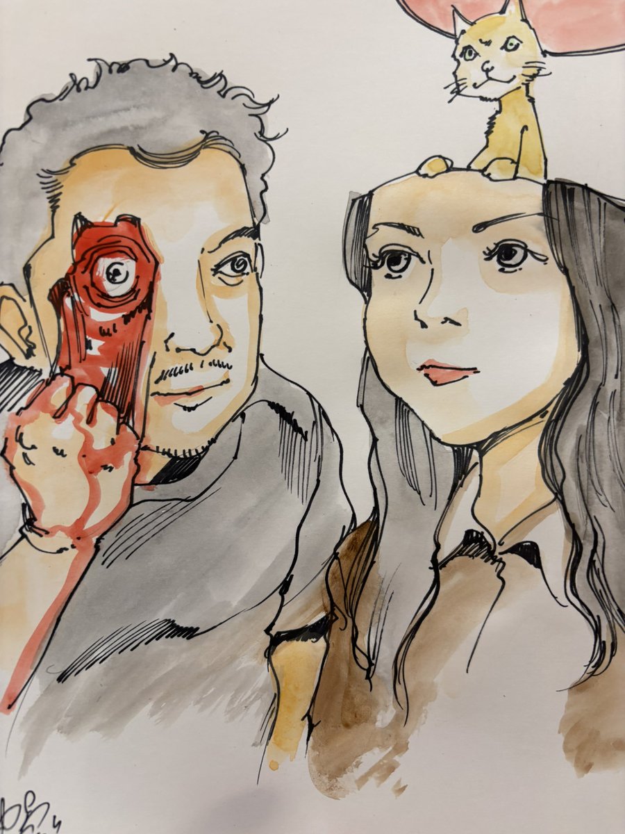 先日の特殊似顔絵、1日で28人でした。お越しいただいた皆様ありがとう