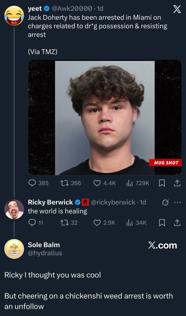 Imagine defending Jack Doherty, who: -harrasses people then have this  bodyguard intimidate them to stop them from reacting -admits to opening an  Onlyfans and getting his teen and kids viewers to access