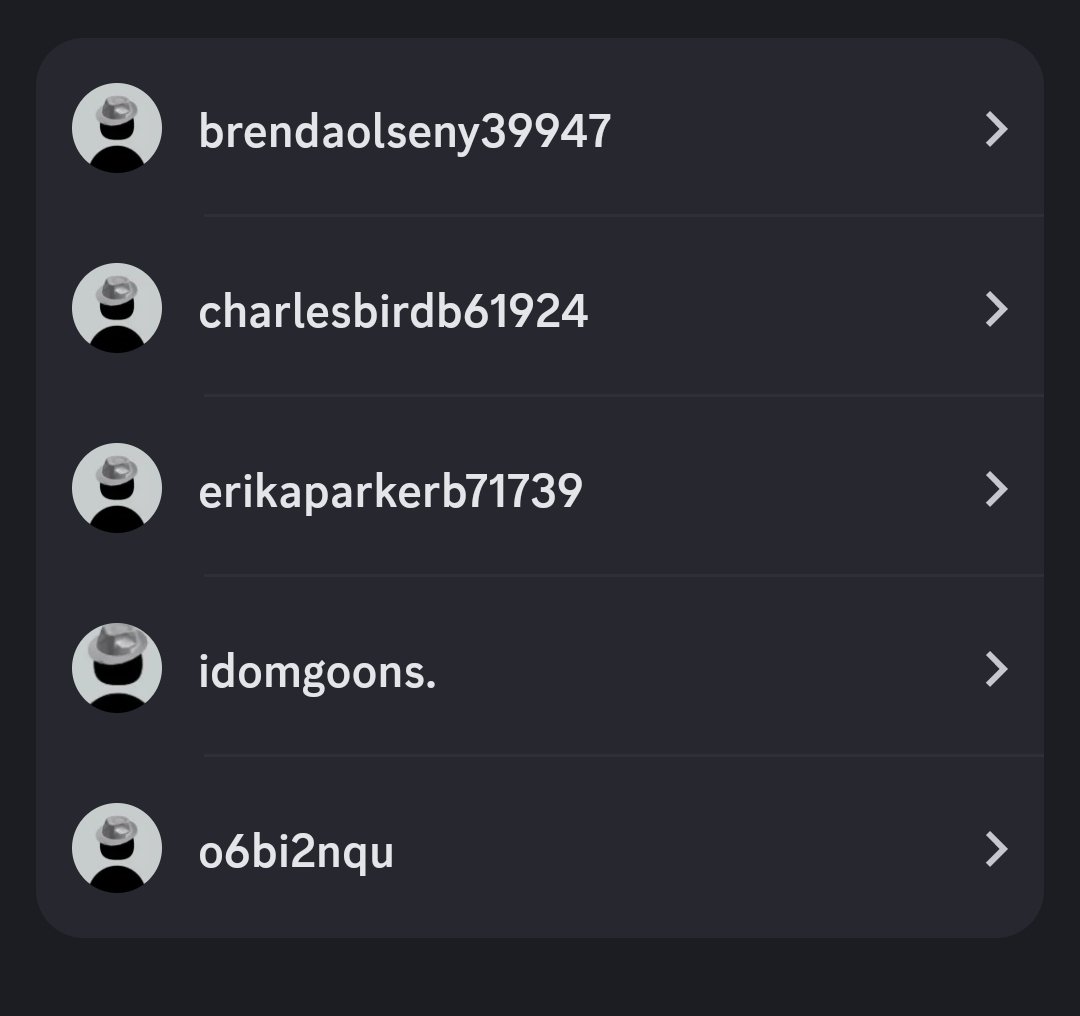 ALL ACCOUNTS HE HAS FOR NOW