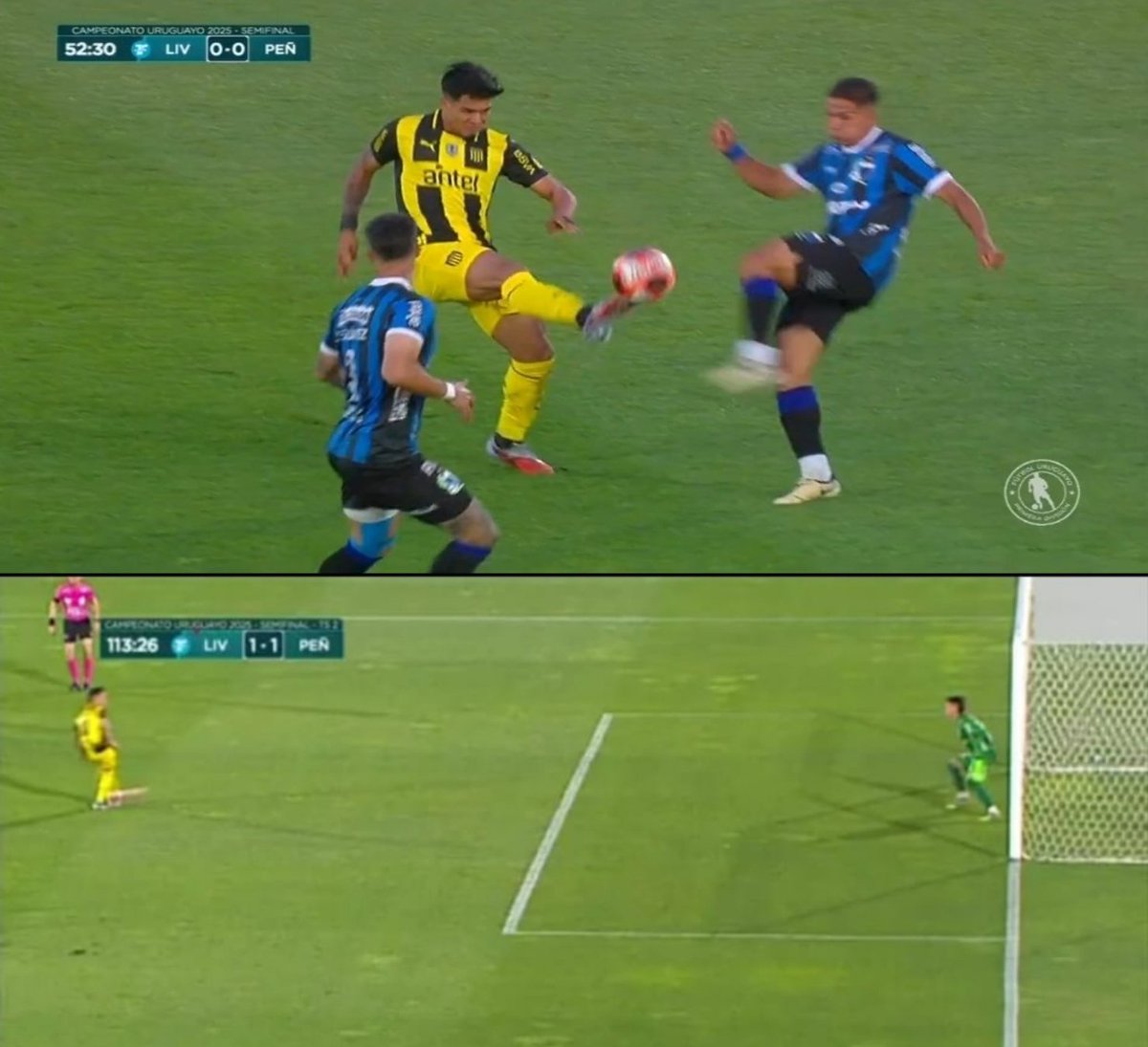 No hay polémicas. No hay robo.

- Llega primero Arezo y después patada de Castro.

- Lentinelly claramente adelantado.

Tranquilos nosotros.