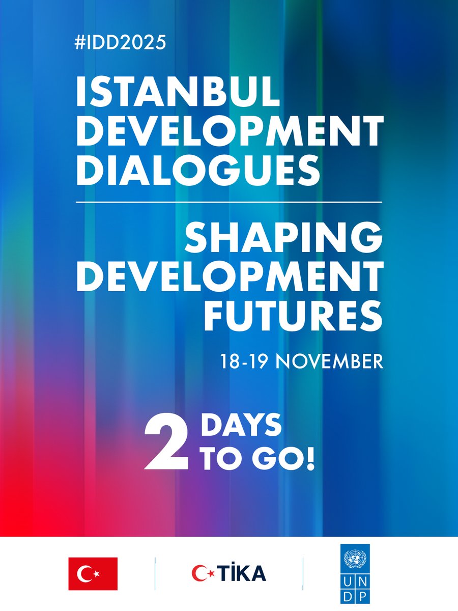 Development futures are about collaboration, shared ownership and collective impact. 

Be part of the conversation in #Istanbul  (#IDD2025) to explore how we can drive inclusive, sustainable progress.  

🗓️ 18-19 November 
🔗undp.org/eurasia/idd2025

#IDD2025