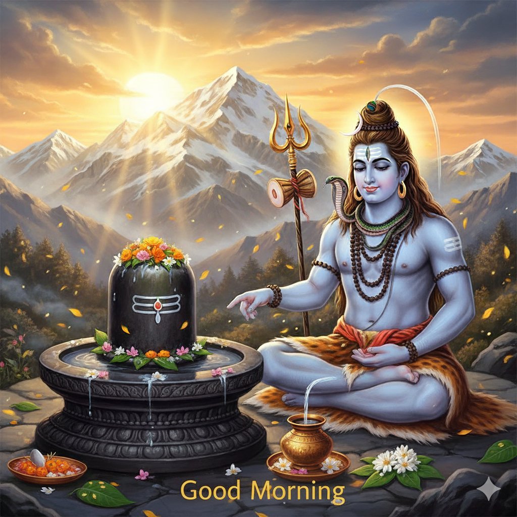 जब जीवन की राहें कठिन हो , भोलेनाथ स्वयं मार्ग बना देते हैं।
उनकी कृपा का स्पर्श हर पीड़ा को शांति में बदल देता है।
महादेव के चरणों में सिर रख दो, बाकी जगत अपने आप ठीक हो जाता है।
ॐ नमः शिवाय 🙏
नमः शिवाय शान्ताय कारणोदयहेतुने।
नित्यं पवित्ररूपाय नमः शम्भो महेश्वर।
Good morning