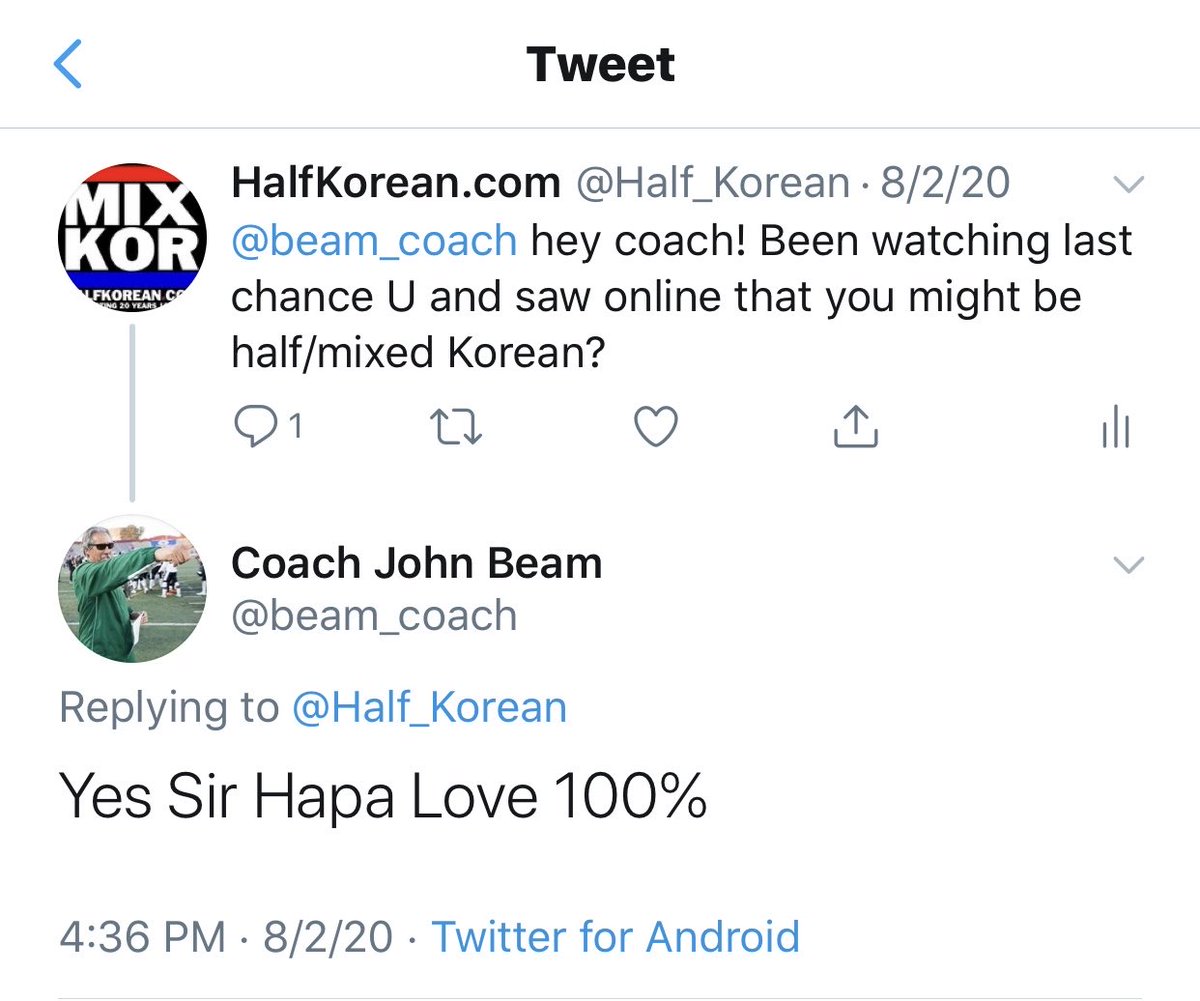 Half_Korean's tweet photo. RIP Coach Beam 🙏🏽 https://t.co/rH4hi7UDhq