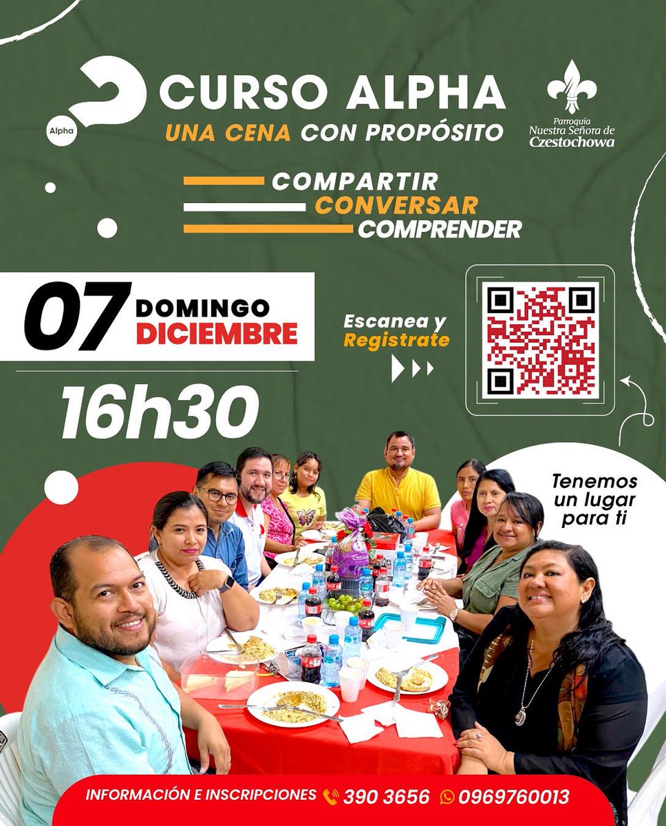 CzestochowaEc's tweet photo. Un método innovador y dinámico para comprender mejor a Jesús.
#CzestochowaEsFamilia #Alpha #grupos #Compartir #Animar https://t.co/XCG5s7cpIX