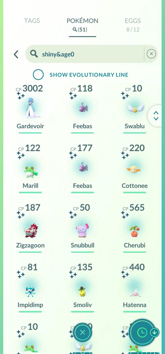 #pokemongowildarea 

3409 caught today
51 shiny
0 shundo
0 hatched shiny
0 shiny bears today
Finally shiny impidimp after 259 seen.