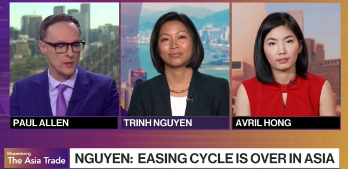 Trinhnomics's tweet image. Good morning!!! I was on Bloomberg TV this morning bright and early to discuss our Asia Outlook. Some key points:
- Despite the tariff bark, 2025 has been a great year for exports thanks to decent global demand, driven by front-loading and resilient US growth, higher demand for…