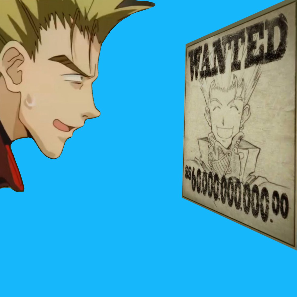 Th_Stampede_'s tweet image. Eh…that high of a price for little old me? Ugh I just know people are gonna go crazy for me 

But it won’t be easy….cause I’m the humanoid typhoon! 

VASH THE STAMPEDE
