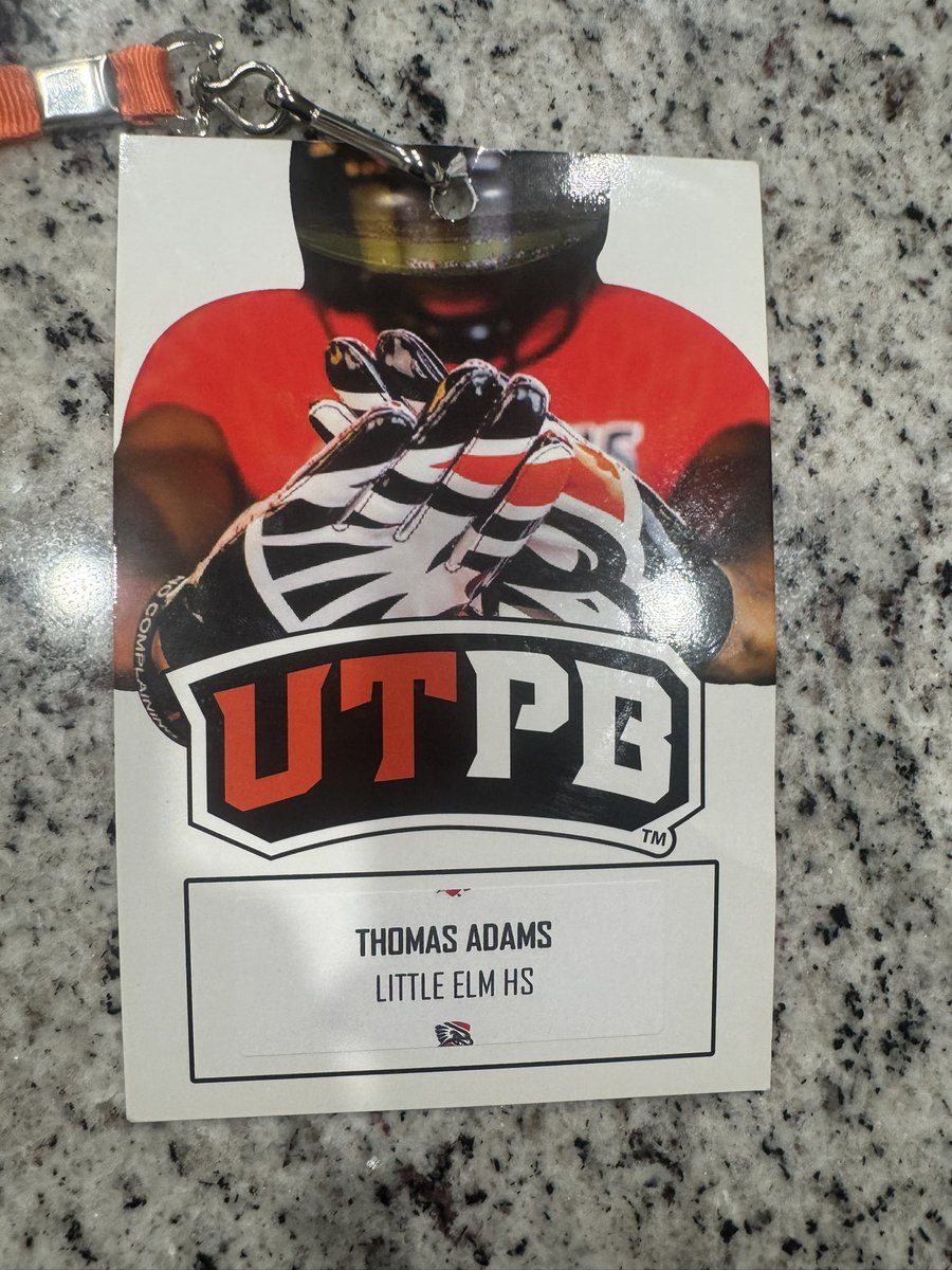 ThomasAdams2026's tweet photo. Had a great game day visit to UTPB this weekend! Thank you @Kennyhrncir and @UTPBFootball for having me out! @LEHSfball @CoachKA903 @Coach_Newsome @RTexada @CoachKeith11 @CoachDanny10 https://t.co/g5SDwBxUG1