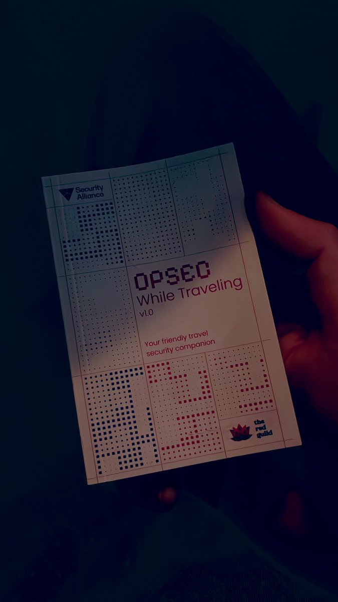 We're leaving a limited edition of this in some places 👀.

A security handbook, by <a href="/theredguild/">theredguild</a> <a href="/_SEAL_Org/">Security Alliance</a>. Sponsored by <a href="/sigp_io/">Sigma Prime</a> <a href="/summit_defi/">Defi Security Summit</a> <a href="/opsek_io/">opsek</a>.

Have you already found one?