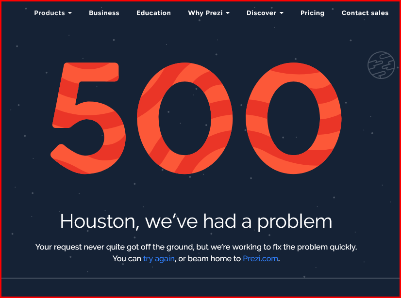 prezi.com got eror, any one know?