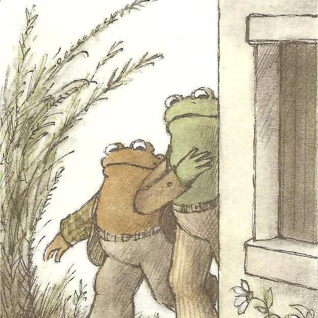 frogandtoadbook's tweet image. Me and my friend whenever there’s drama that has nothing to do with us: