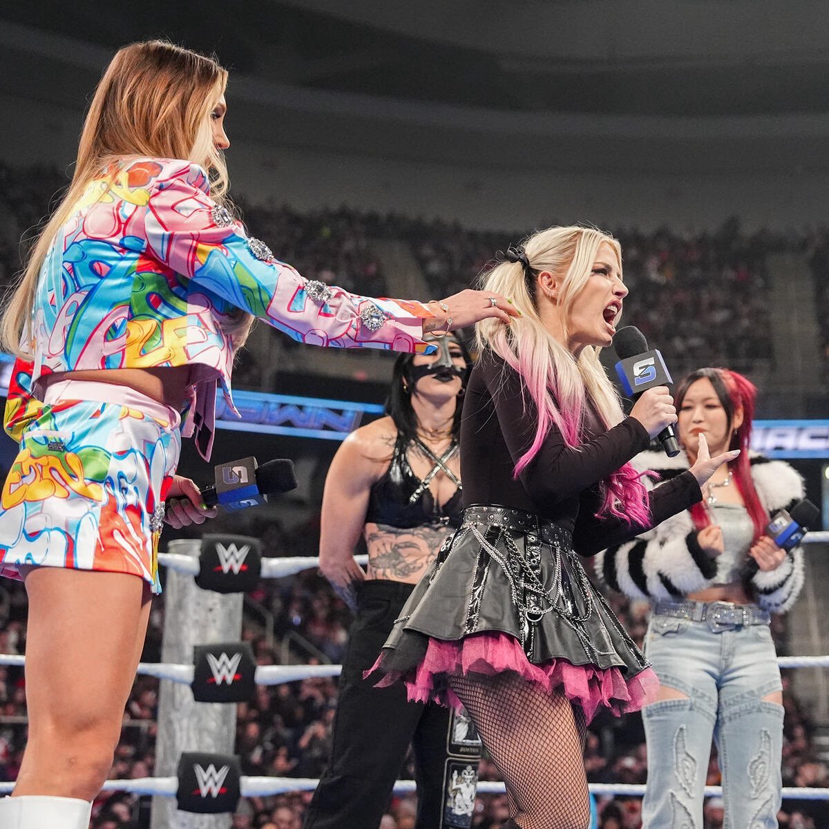 On top of the world.  NOT @AlexaBliss_WWE. tweet media