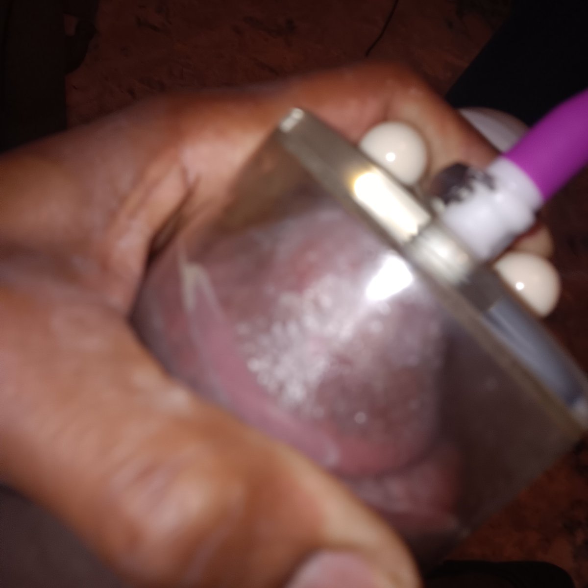 Oh wow, this has to be the biggest I've gotten. Just a hair from full packing this 3×9 tube. I really need some help getting that last bit, i need someone to spike the suction on my meat as high as they can get it.🤪😈🤤