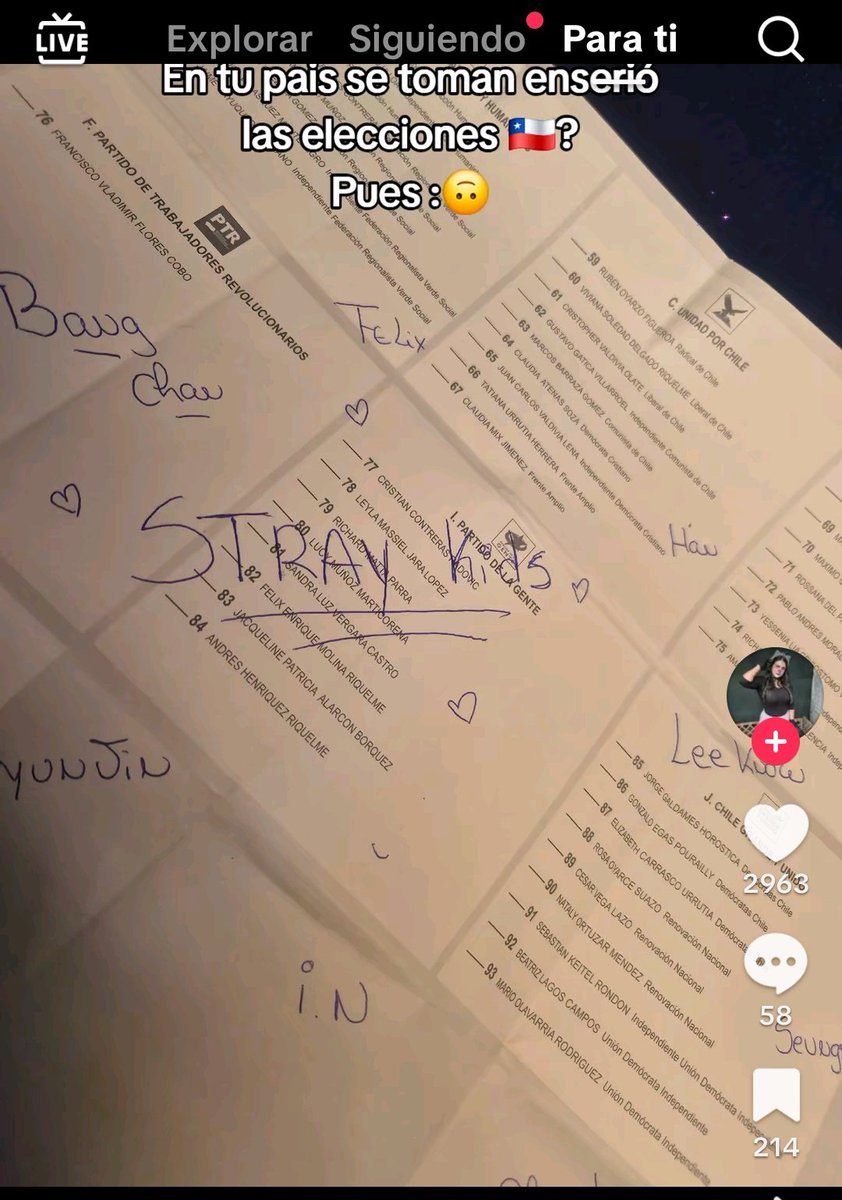 jeonstarbaby's tweet image. El congreso lleno de fachos por weonas como esta que desperdician votos y no se toman en serio lo importante de la elección de diputados