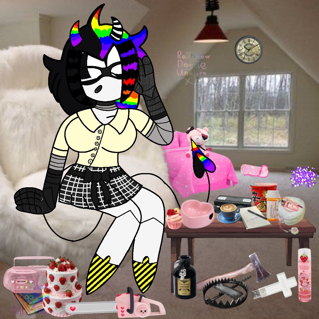 Girl98Artist's tweet image. Let&apos;s have a Talk with Cake and Noodles. #mdtwt  #murdedrones 
#murdedronesoc #ocart #ocartist