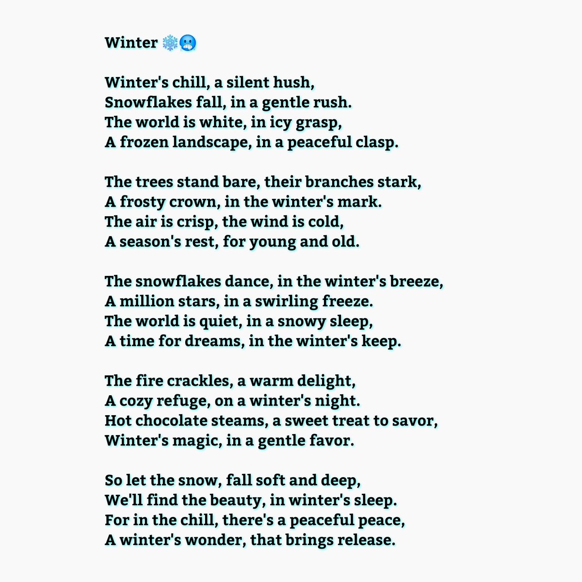 jakhu_'s tweet photo. #winter ❄️🥶 #poem #poetry https://t.co/fEXbBekaf8