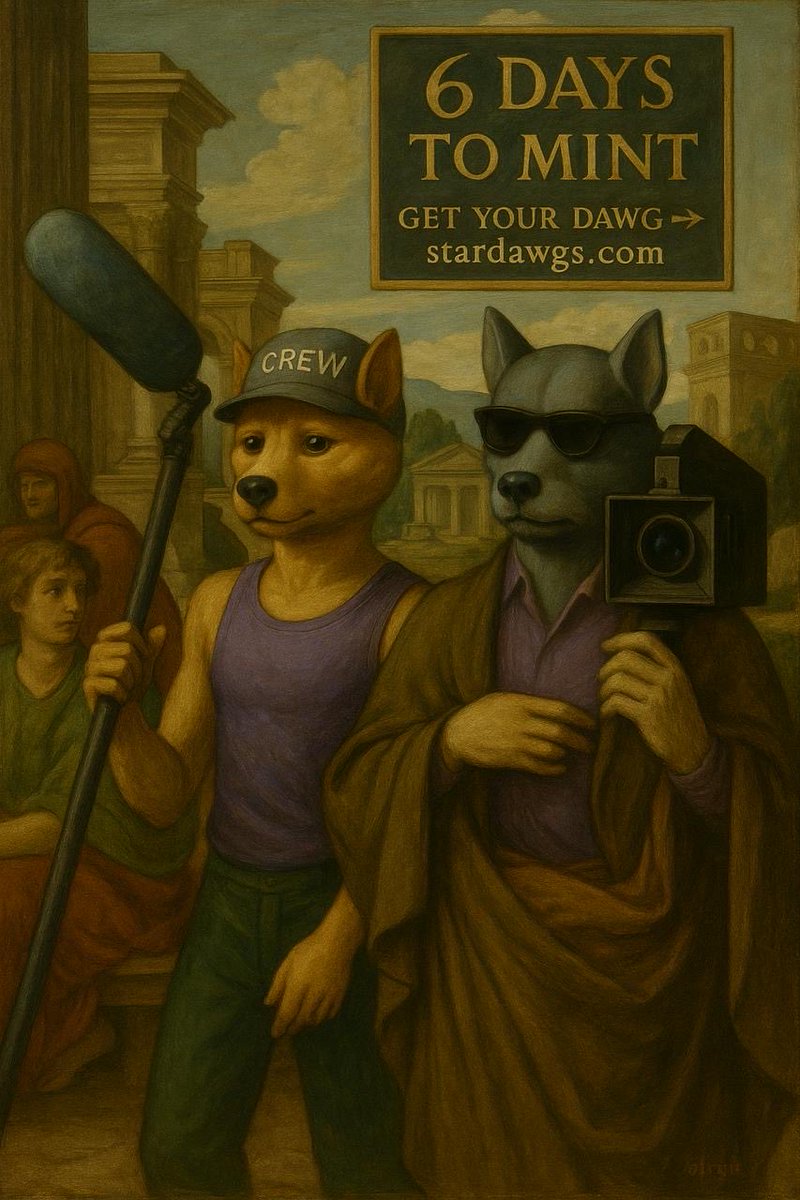 CRYPTOHOMIES_'s tweet image. 6 days to go and the streets are buzzing.
@StarDawgs are warming up the block and the city is ready for lights, music, and madness.
This is the calm before the storm.

🐾 Get your Dawg before the countdown ends → stardawgs.com

@darcydonovan @incomeisland
#StarDawgs…