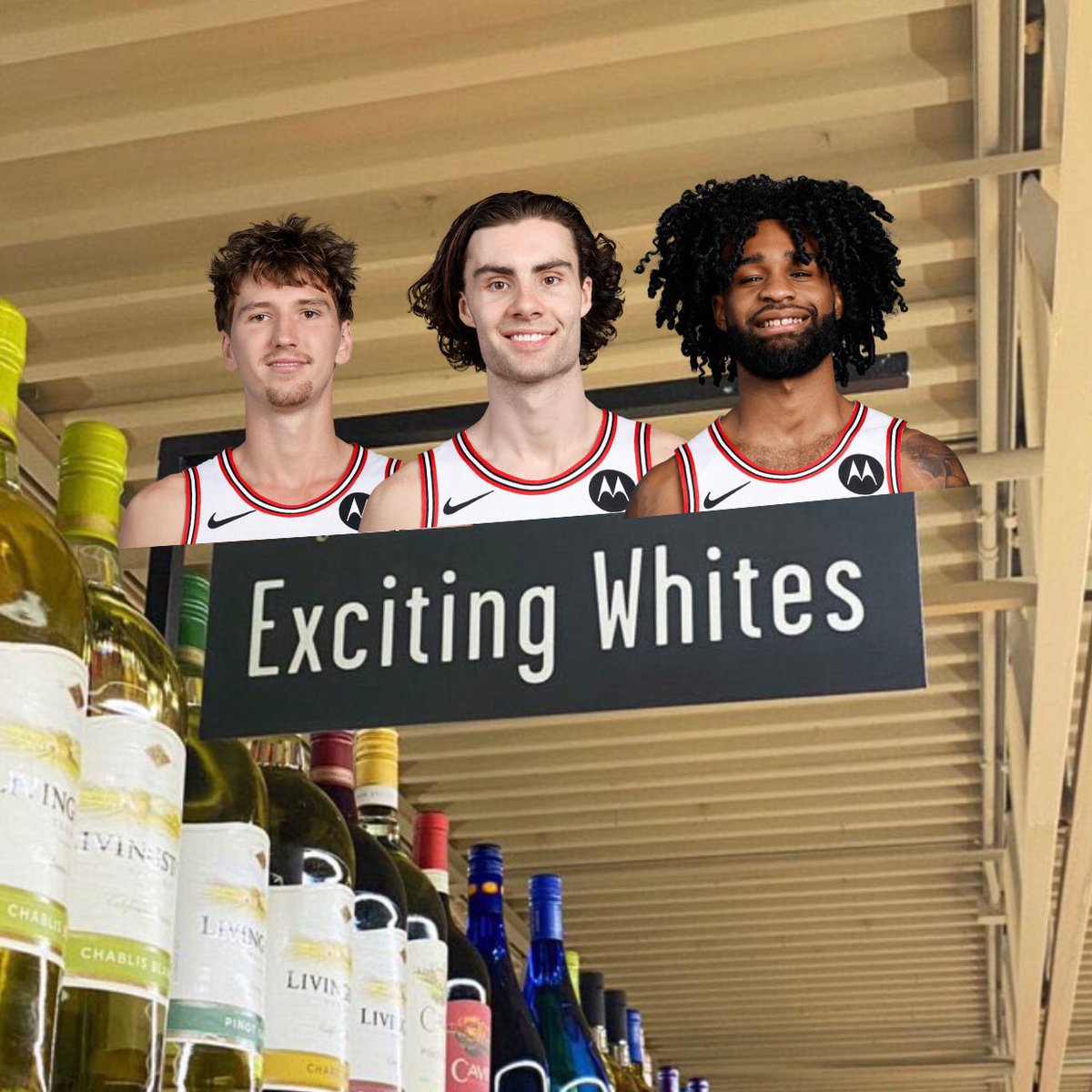 Matas Buzelis, Josh Giddey, and Coby White back on the floor together tonight 🥹