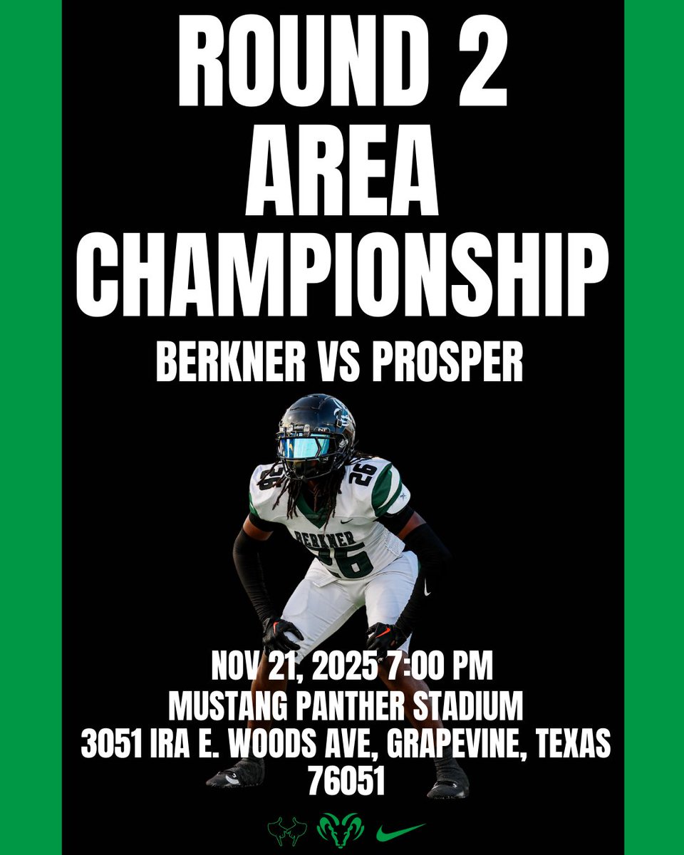 Round 2!!! Let's pack Grapevine out this Friday night as we take on Prosper for the Area Championship!! 
#ProtectTheBrand #HERD #IOU #WNU