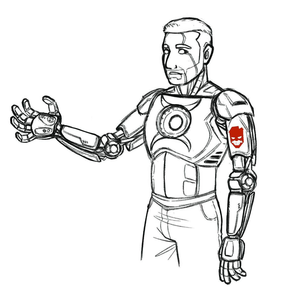 ActualRobotnik's tweet image. Make no mistake: it is an incredibly deadly weapon, armed with enough lasers and missiles to make your head spin!

AND-

[ He opens the custom blazer a flourish, to expose a concealed port. ]

Automatic portable 3D printer. For when I need a tool on the go.